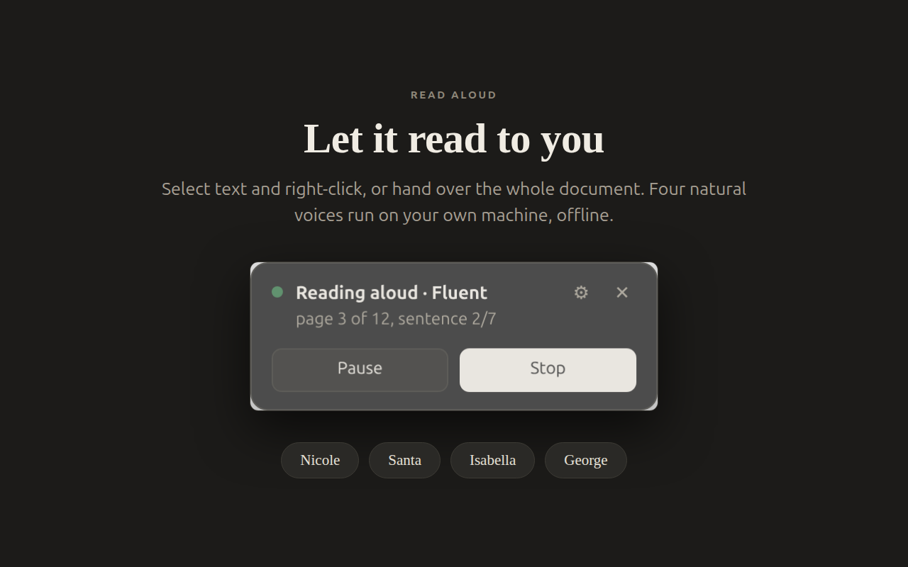 Read aloud